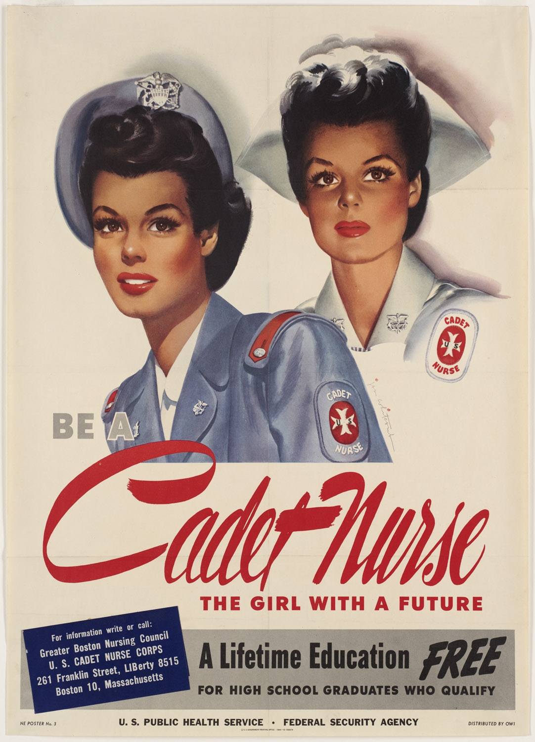 Cadet Nurse poster WWII